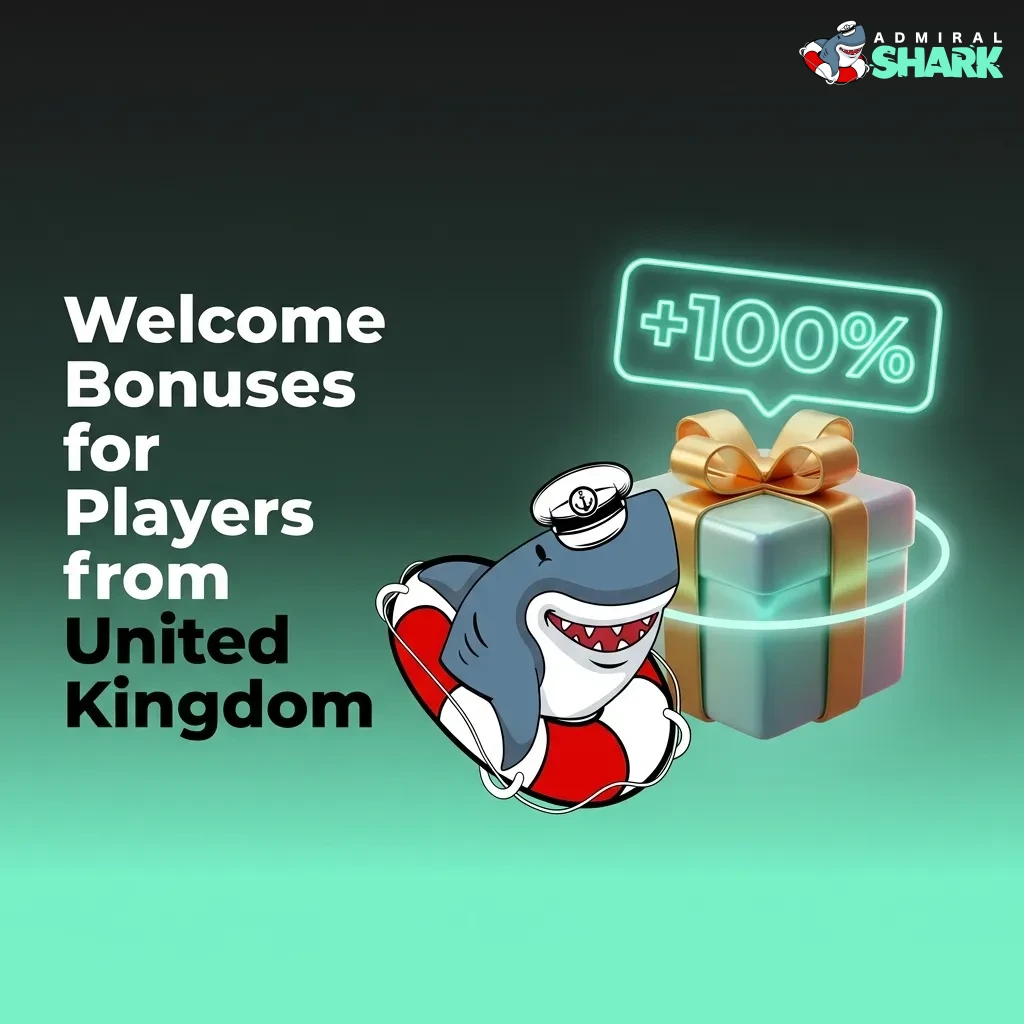 Admiral Shark UK welcome bonus: 200% match up to €1,000 for sports betting and casino with 30x wagering requirement